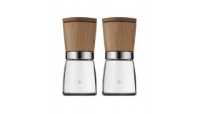 WMF Ceramill Nat Spice Mill Wood/Glass Set 2/pc